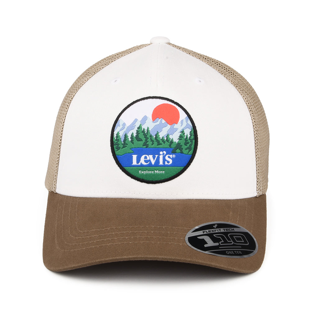 Levi's Graphic Flexfit Trucker Cap - Braun-Weiß