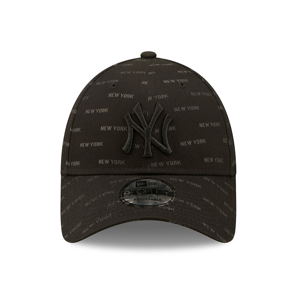 New Era 9FORTY New York Yankees Snapback Cap - MLB Monogram AOP - Schwarz