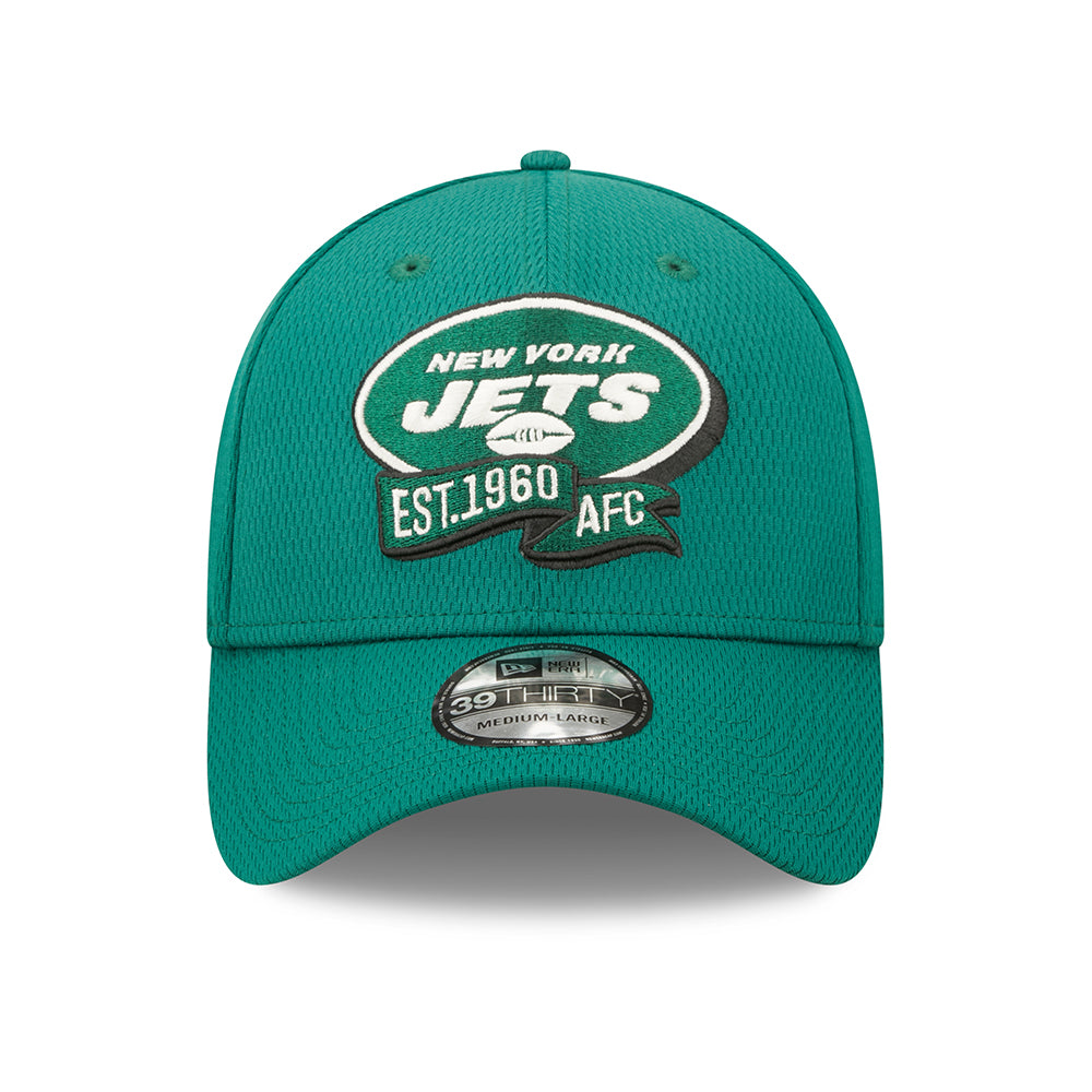 New Era 39THIRTY New York Jets Baseball Cap - NFL Sideline On Field - Grün