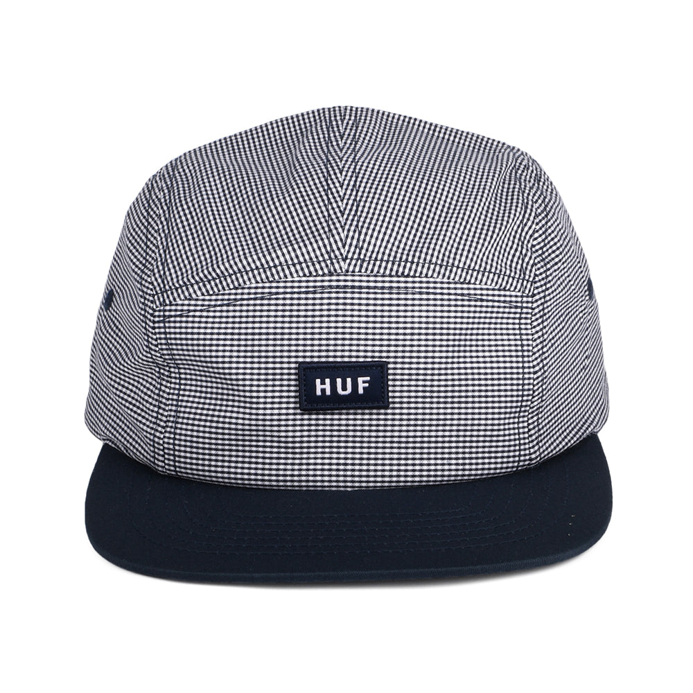 HUF 5 Paneelen Cap Micro Gingham - Marineblau