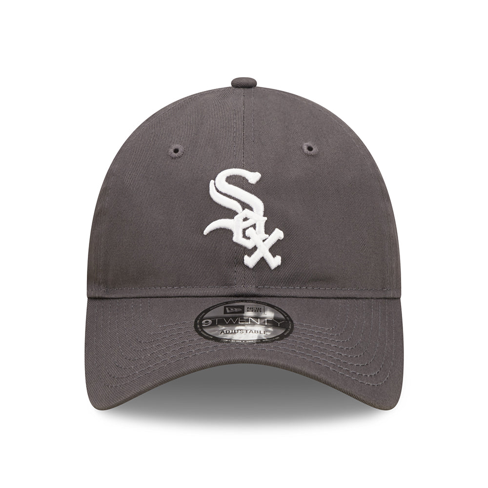 New Era 9TWENTY Chicago White Sox Baseball Cap - MLB League Essential II - Graphitgrau-Weiß