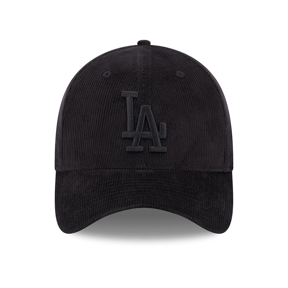 New Era 39THIRTY L.A. Dodgers Baseball Cap - MLB Cord - Schwarz auf Schwarz