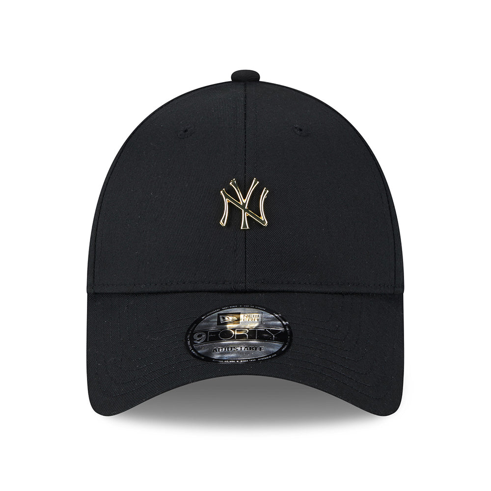 New Era 9FORTY New York Yankees Baseball Cap - MLB Pin - Schwarz