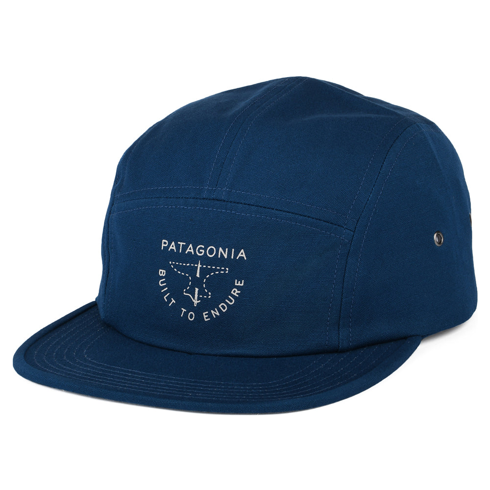 Patagonia Forge Mark Crest Graphic Maclure 5 Paneelen Cap aus organischer Baumwolle - Petrol