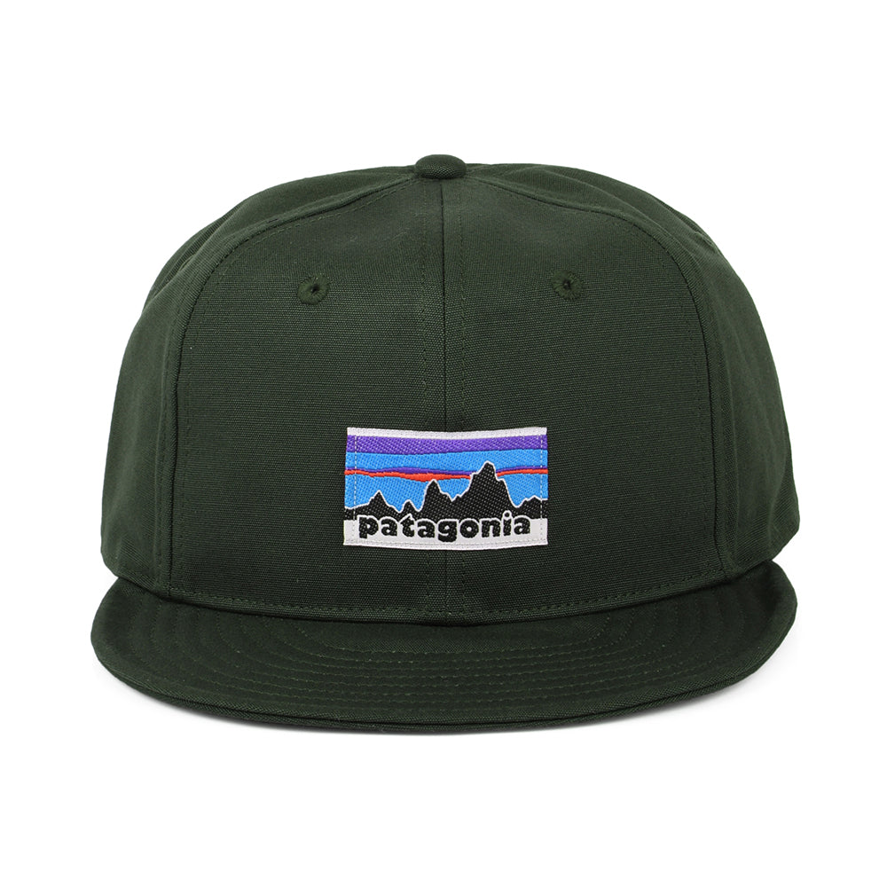 Patagonia Scrap Everyday OG Legacy Label Baseball Cap aus organischer Baumwolle - Waldgrün