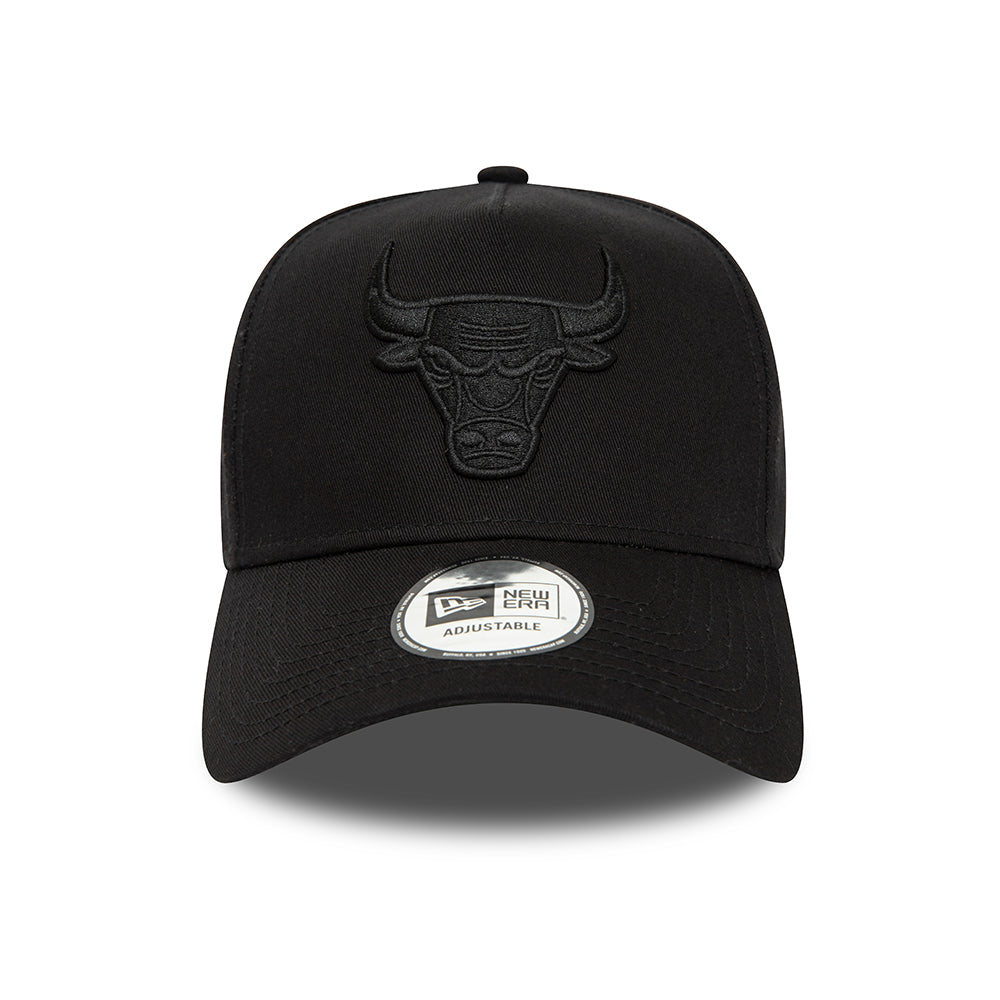 New Era 9FORTY A-Frame Chicago Bulls Snapback Cap - NBA Seasonal - Schwarz