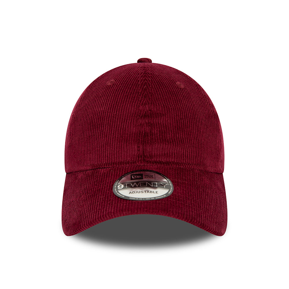 New Era 9TWENTY Baseball Cap - NE Cord - Kardinalrot