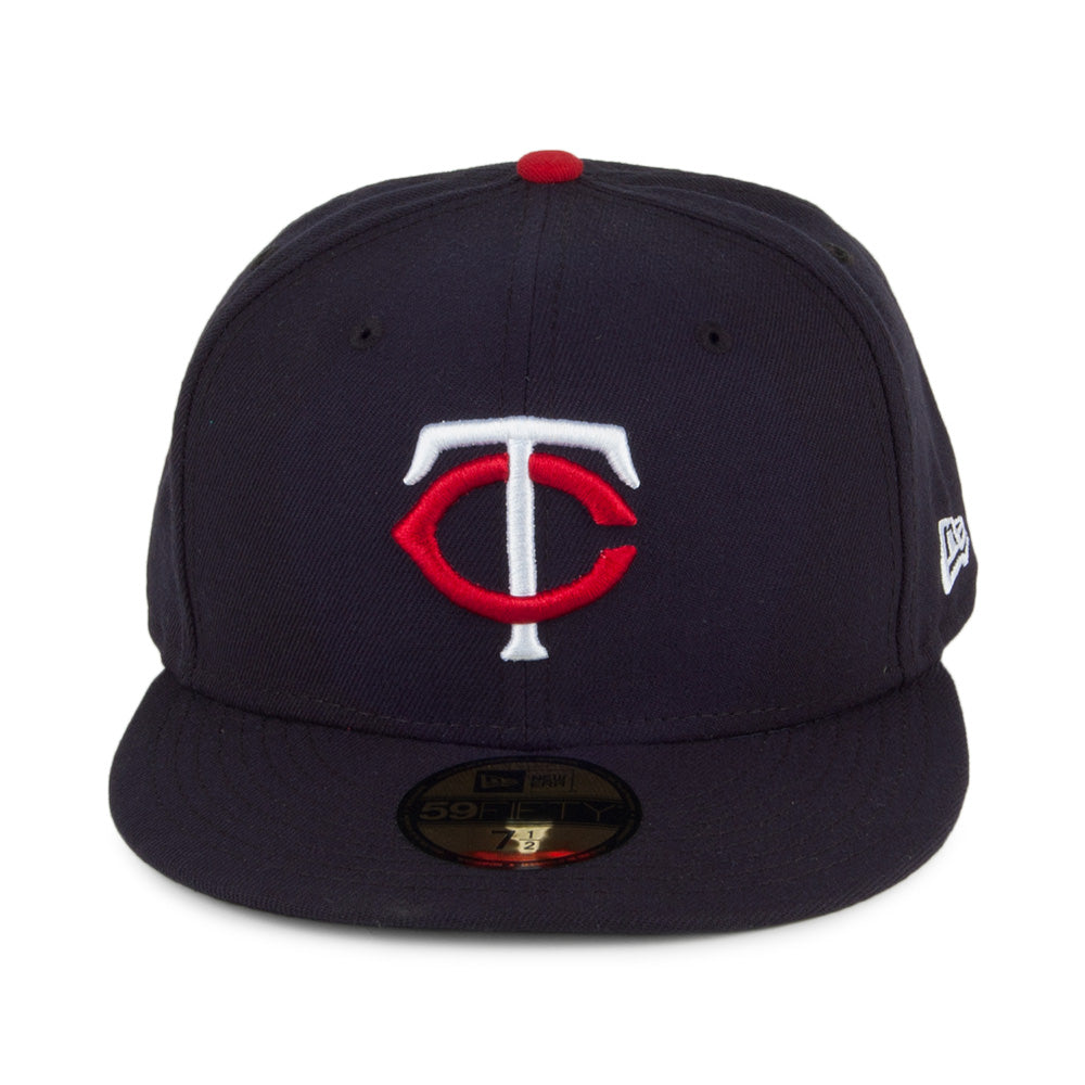 New Era 59FIFTY Minnesota Twins Baseball Cap - MLB On Field AC Perf - Marineblau