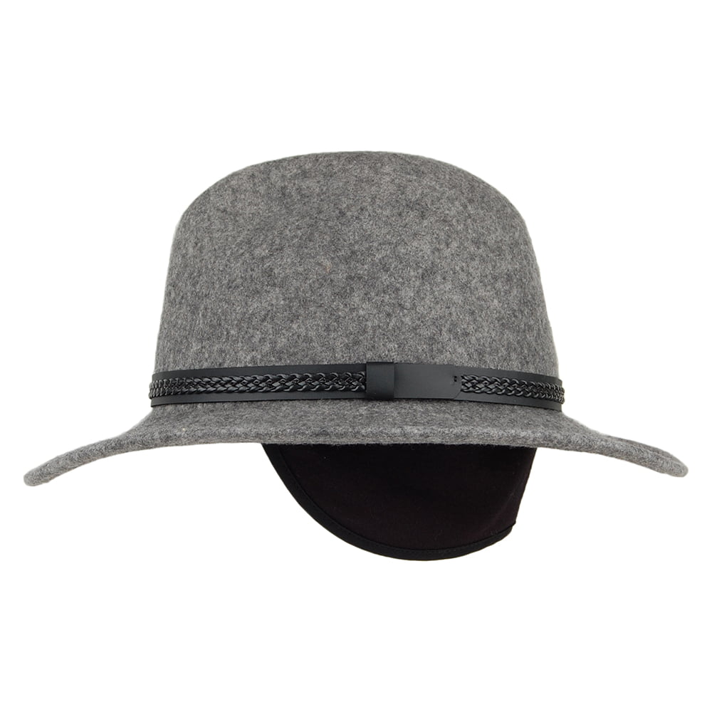 Tilley TWF1 Montana Wasserabweisender Fedora Hut aus Wollfilz - Grau-Mix