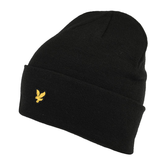 Lyle & Scott Basic Beanie Mütze - Schwarz