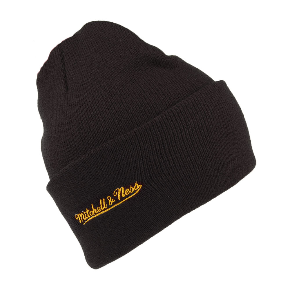 Mitchell & Ness L.A. Lakers Beanie Mütze - NBA Team Logo Cuff Knit - Schwarz