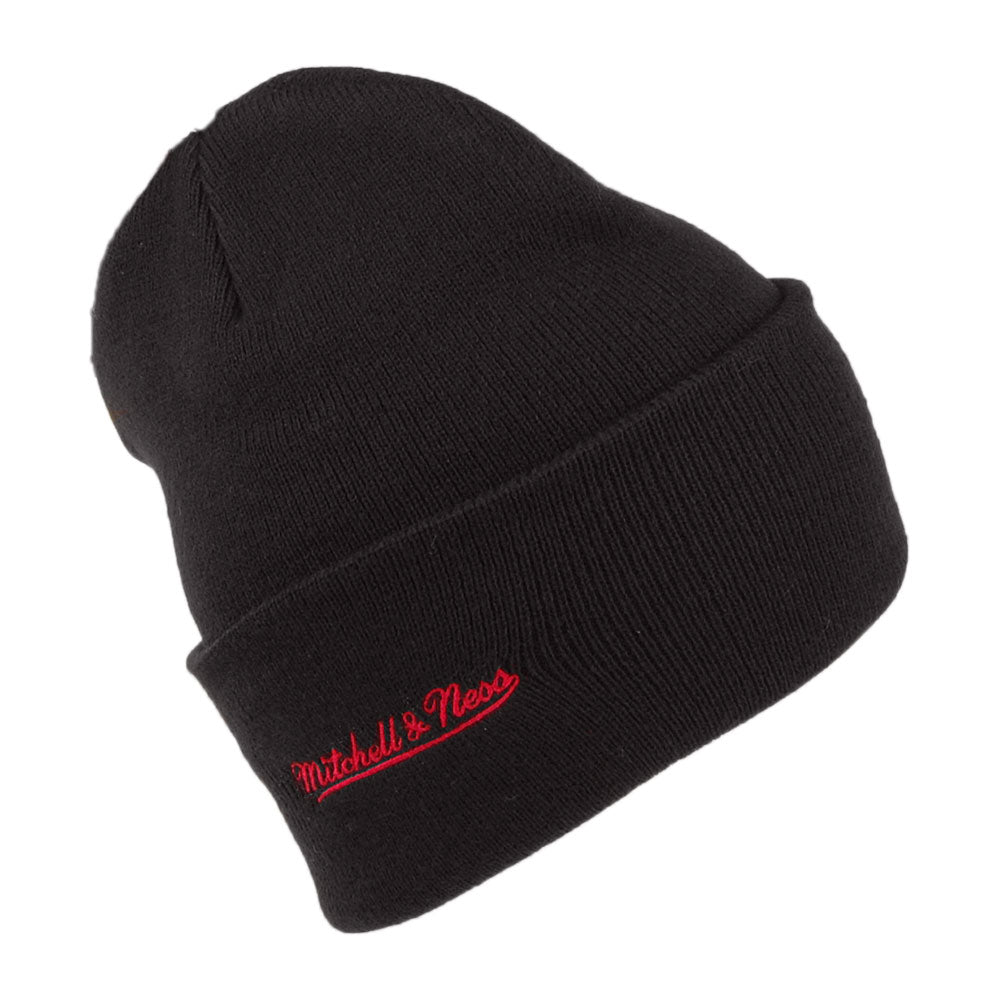 Mitchell & Ness Portland Trail Blazers Beanie Mütze - NBA Team Logo Cuff Knit - Schwarz