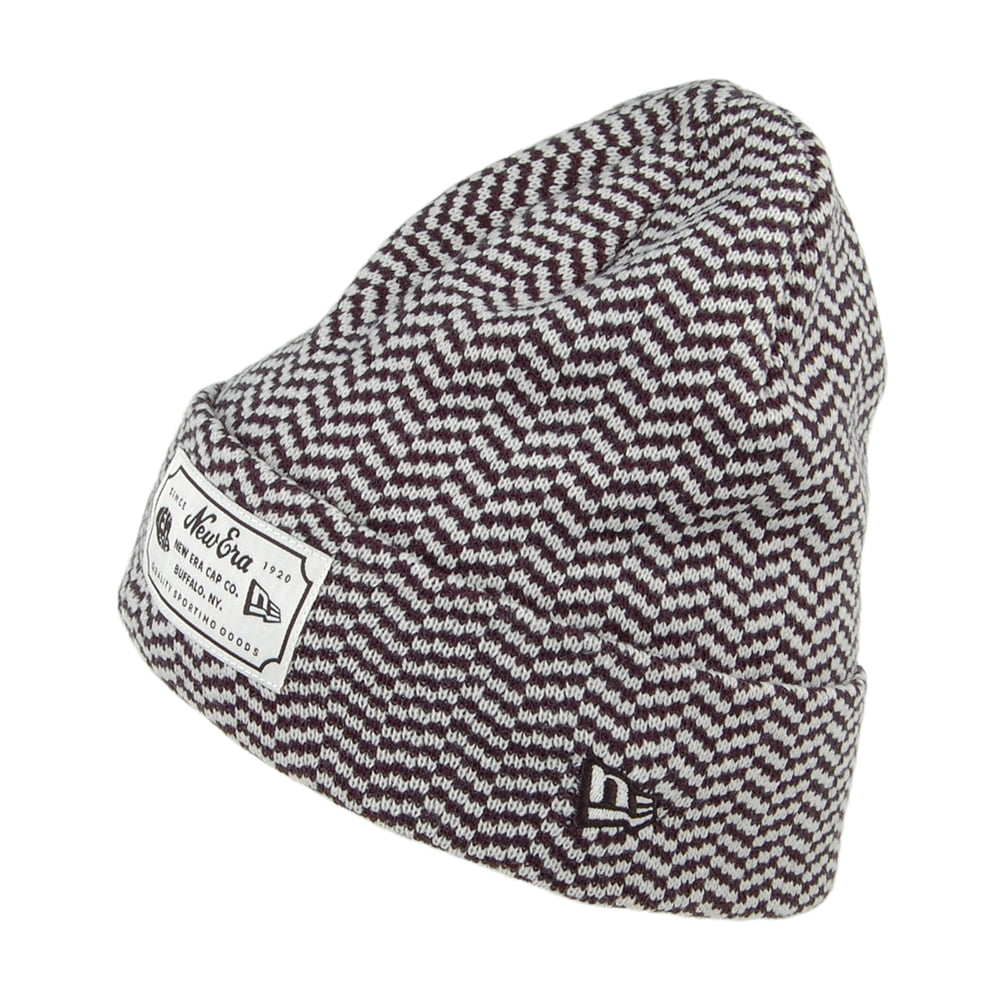 New Era Heritage Cuffed Beanie Mütze - Marineblau-Weiß