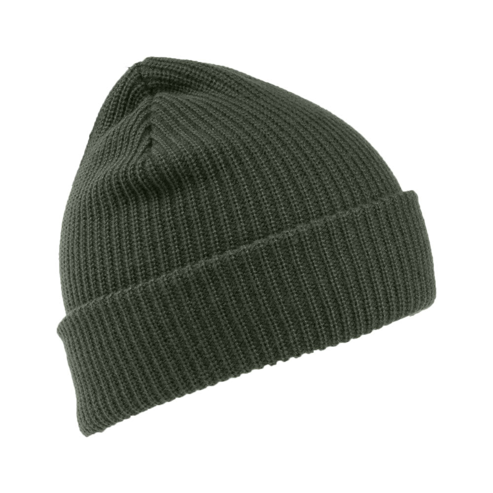 Brixton Heist Beanie Mütze mit Umschlag - Olivgrün