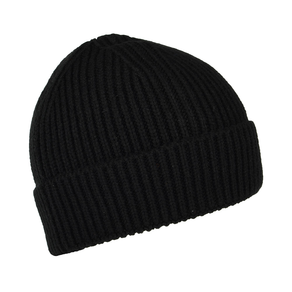 The North Face TNF Logo Box Cuffed Fisherman Beanie Mütze - Schwarz