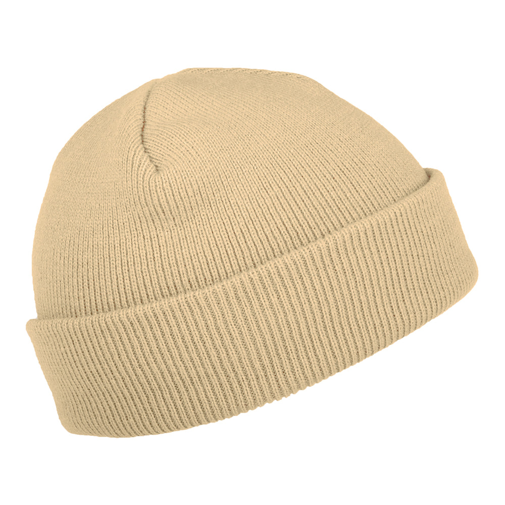 Carhartt WIP Stratus Short Watch Beanie Mütze - Hellbraun