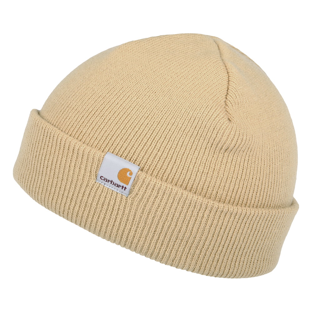 Carhartt WIP Stratus Short Watch Beanie Mütze - Hellbraun