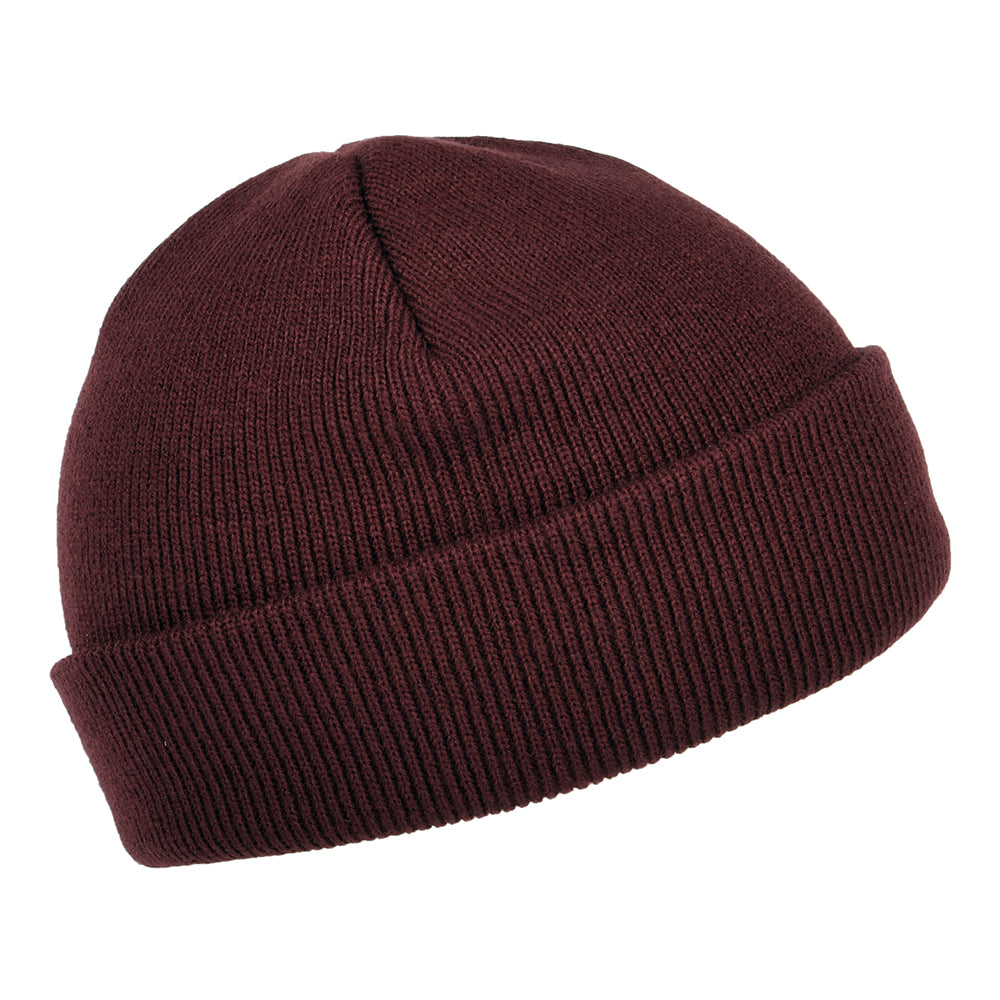 Carhartt WIP Stratus Short Watch Beanie Mütze - Weinrot