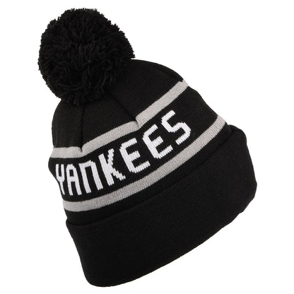 New Era New York Yankees Bommelmütze - MLB Jake Cuff Knit - Schwarz