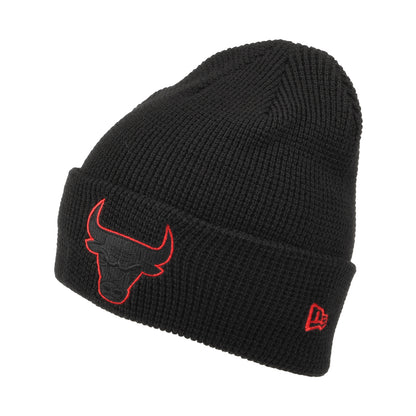 New Era mit Umschlag Chicago Bulls Beanie Mütze NBA Pop Outline - Schwarz