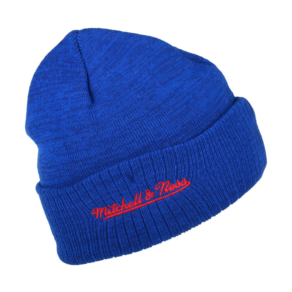 Mitchell & Ness Philadelphia 76ers Beanie Mütze - NBA Fandom Knit HWC - Königsblau