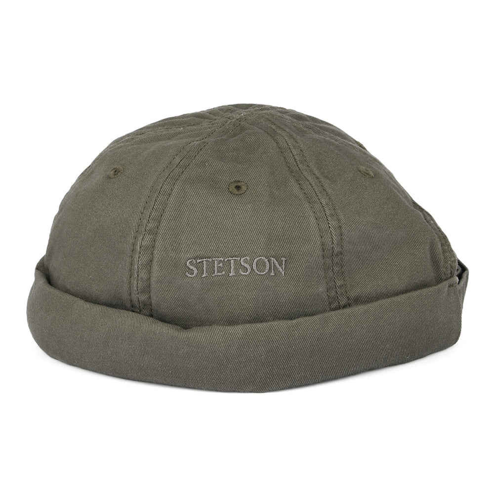 Stetson Docker Beanie Mütze - Olivgrün