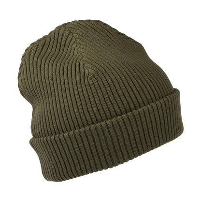 Triumph Motorcycles Larry Cuffed Beanie Mütze aus Baumwolle - Dunkles Khaki