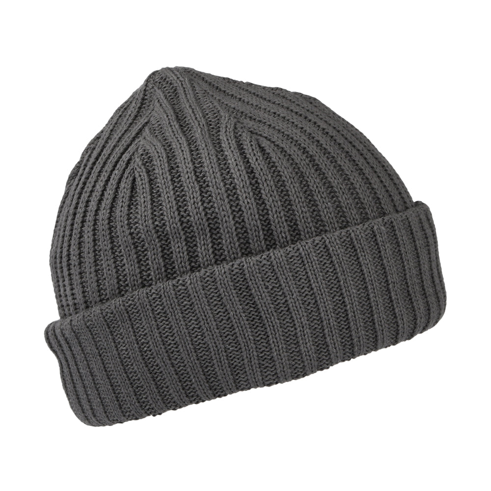 Levi's Fisherman Beanie Mütze Gerippt - Dunkelgrau