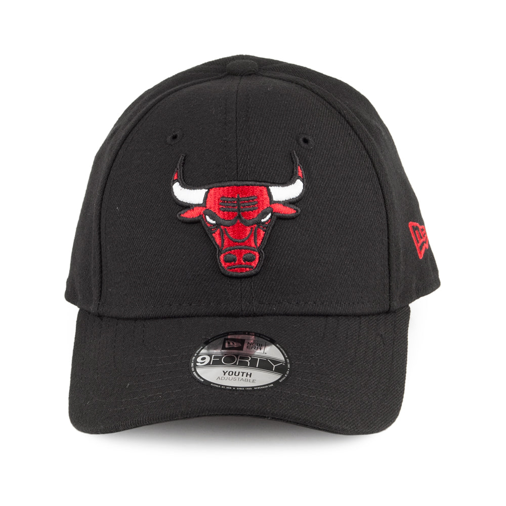 New Era Kinder 9FORTY Chicago Bulls Baseball Cap - NBA The League - Schwarz