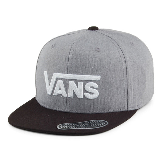 Vans Kinder Drop V II Snapback Cap - Grau-Schwarz