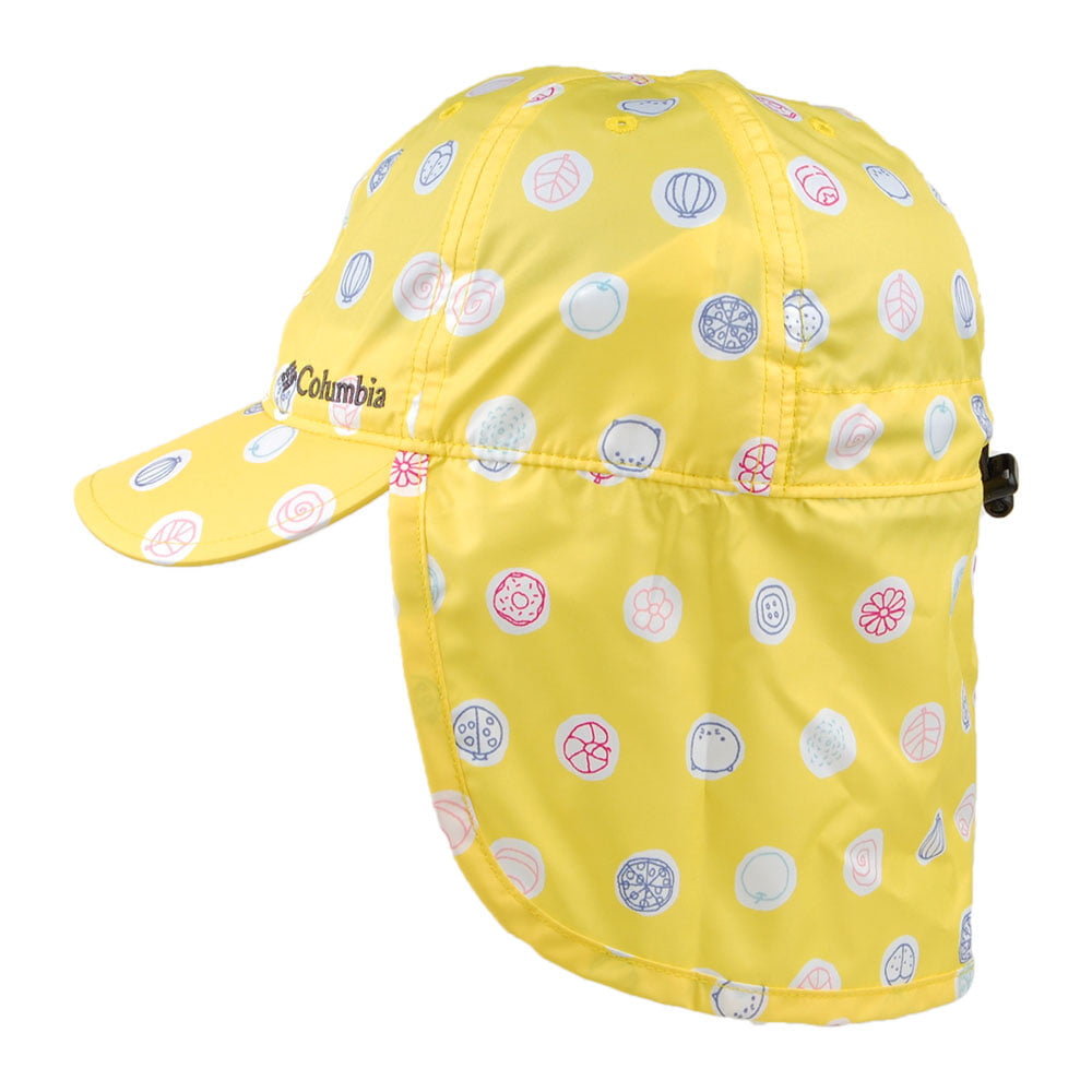 Columbia Cachalot II Butterblumen Polka Cap mit Nackenschutz - Gelb