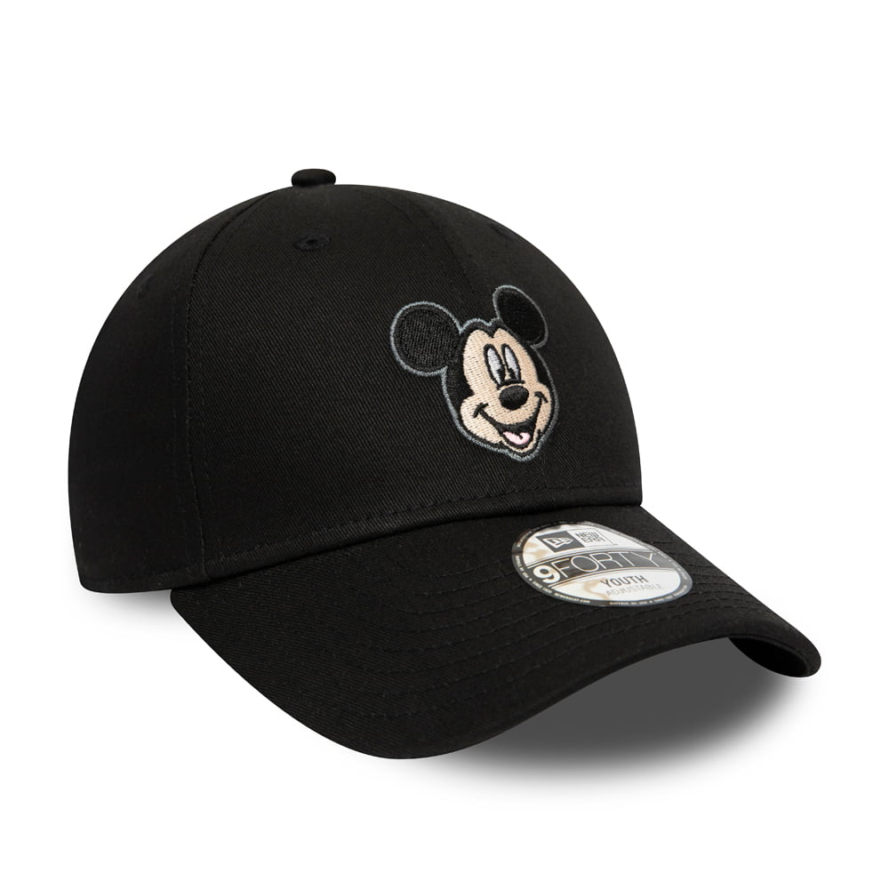 New Era 9FORTY Mickey Mouse Baseball Cap Disney Character Face - Schwarz