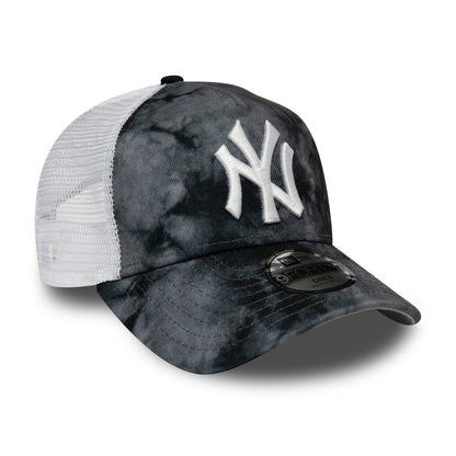 New Era Kinder 9FORTY New York Yankees Trucker Cap - MLB Tie Dye - Schwarz