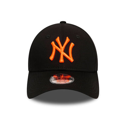 New Era Kinder 9FORTY New York Yankees Baseball Cap MLB - Schwarz-Orange