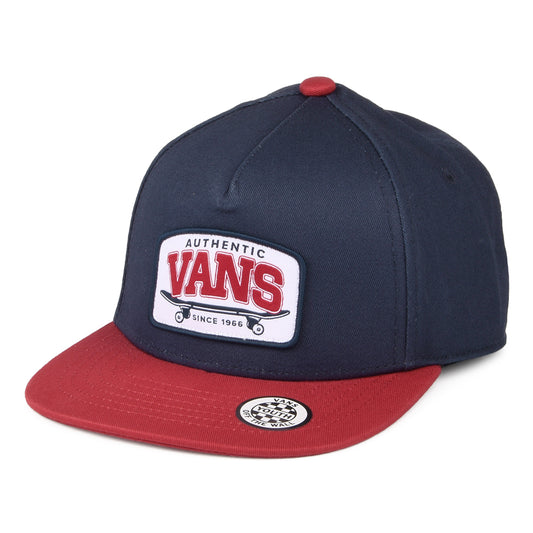 Vans Kinder Skate Authentic Snapback Cap - Marineblau-Weinrot