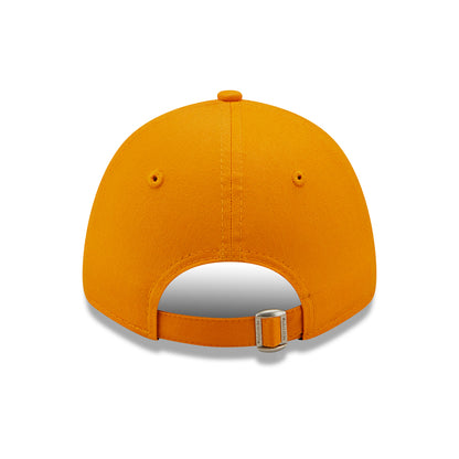 New Era Kinder 9FORTY L.A. Dodgers Baseball Cap - MLB League Essential II - Orange-Schwarz