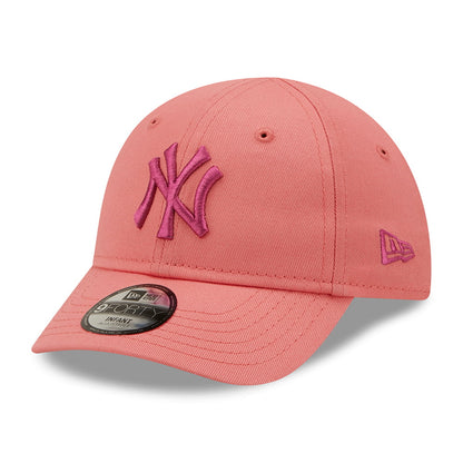 New Era Baby 9FORTY New York Yankees Baseball Cap MLB League Essential II - Hellrosa-Rosa