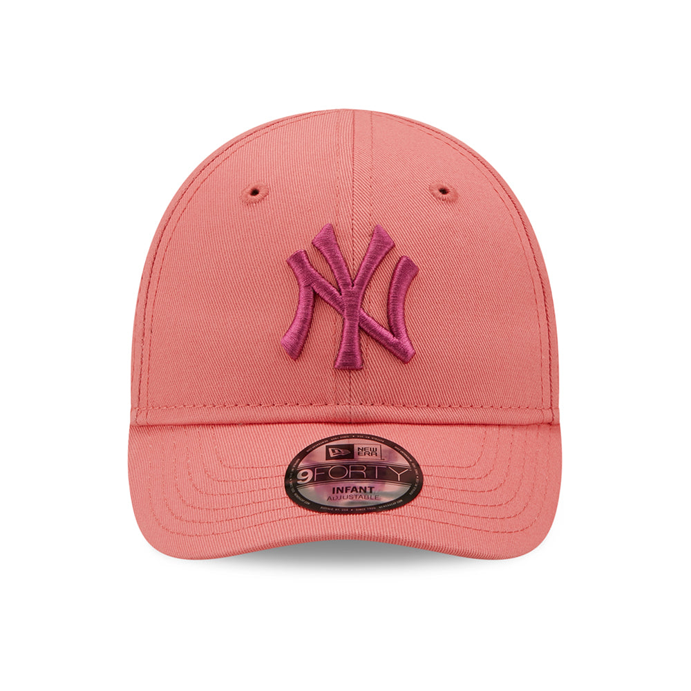 New Era Baby 9FORTY New York Yankees Baseball Cap MLB League Essential II - Hellrosa-Rosa