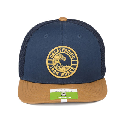 Patagonia Kinder GPIW Crest Trucker Cap aus organischer Baumwolle - Steingrau-Kamel