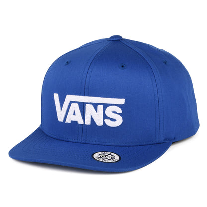 Vans Kinder Drop V II Snapback Cap - Blau-Weiß