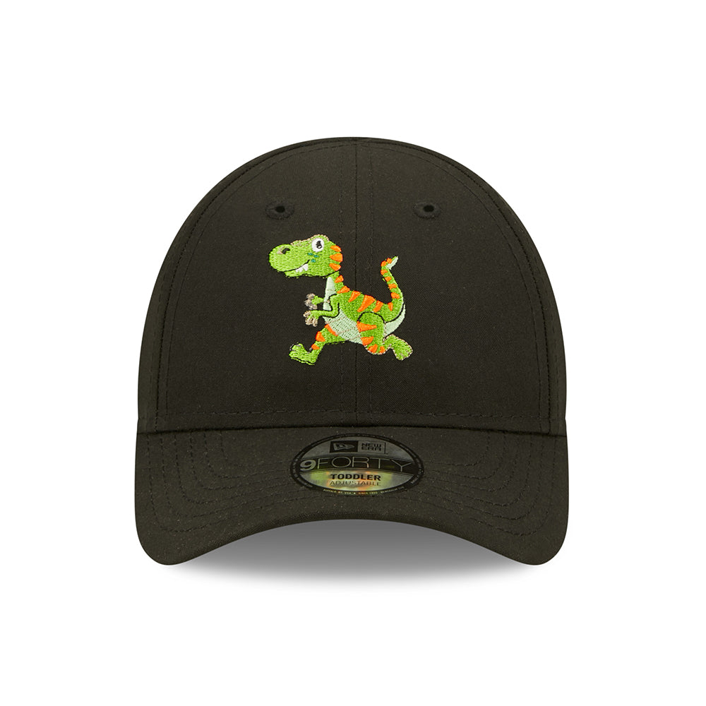 New Era Kinder 9FORTY Repreve Baseball Cap - Dino - Schwarz