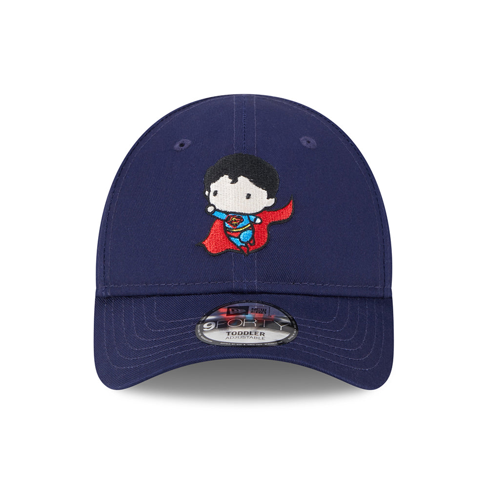 New Era Kinder 9FORTY Superman Baseball Cap - DC Comics - Marineblau