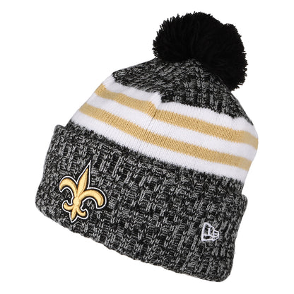 New Era New Orleans Saints Bommelmütze NFL Sideline Sport Knit - Schwarz-Gold