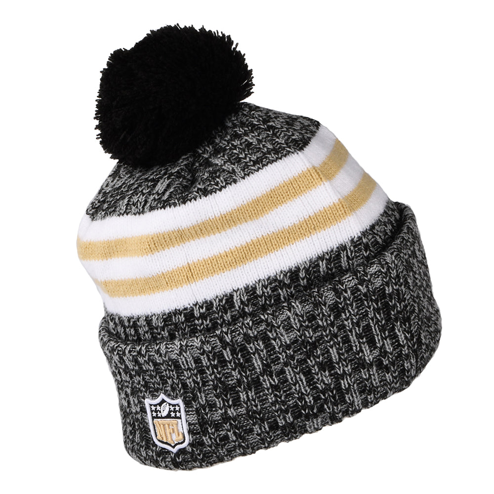 New Era New Orleans Saints Bommelmütze NFL Sideline Sport Knit - Schwarz-Gold