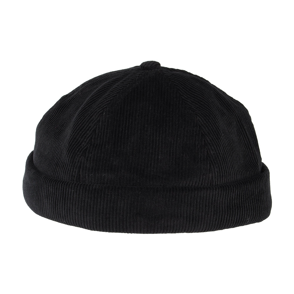 New Balance Verwaschener Kord Docker Beanie Mütze - Schwarz