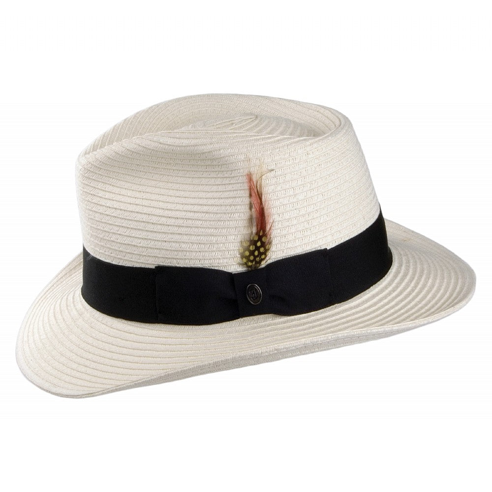 Jaxon & James Summer C-Crown Fedora Elfenbein Großhandel