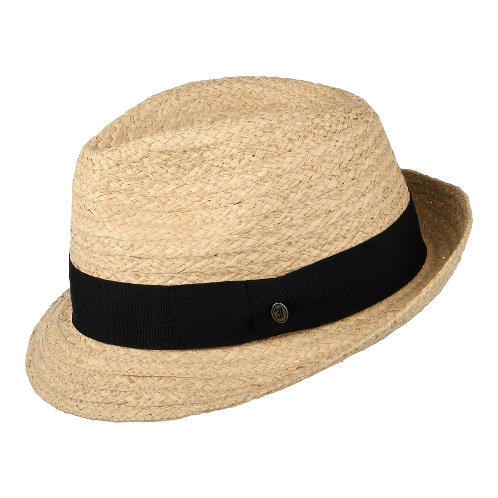 Jaxon & James Saybrook Trilby Hut aus Raffia-Stroh Natur Großhandel